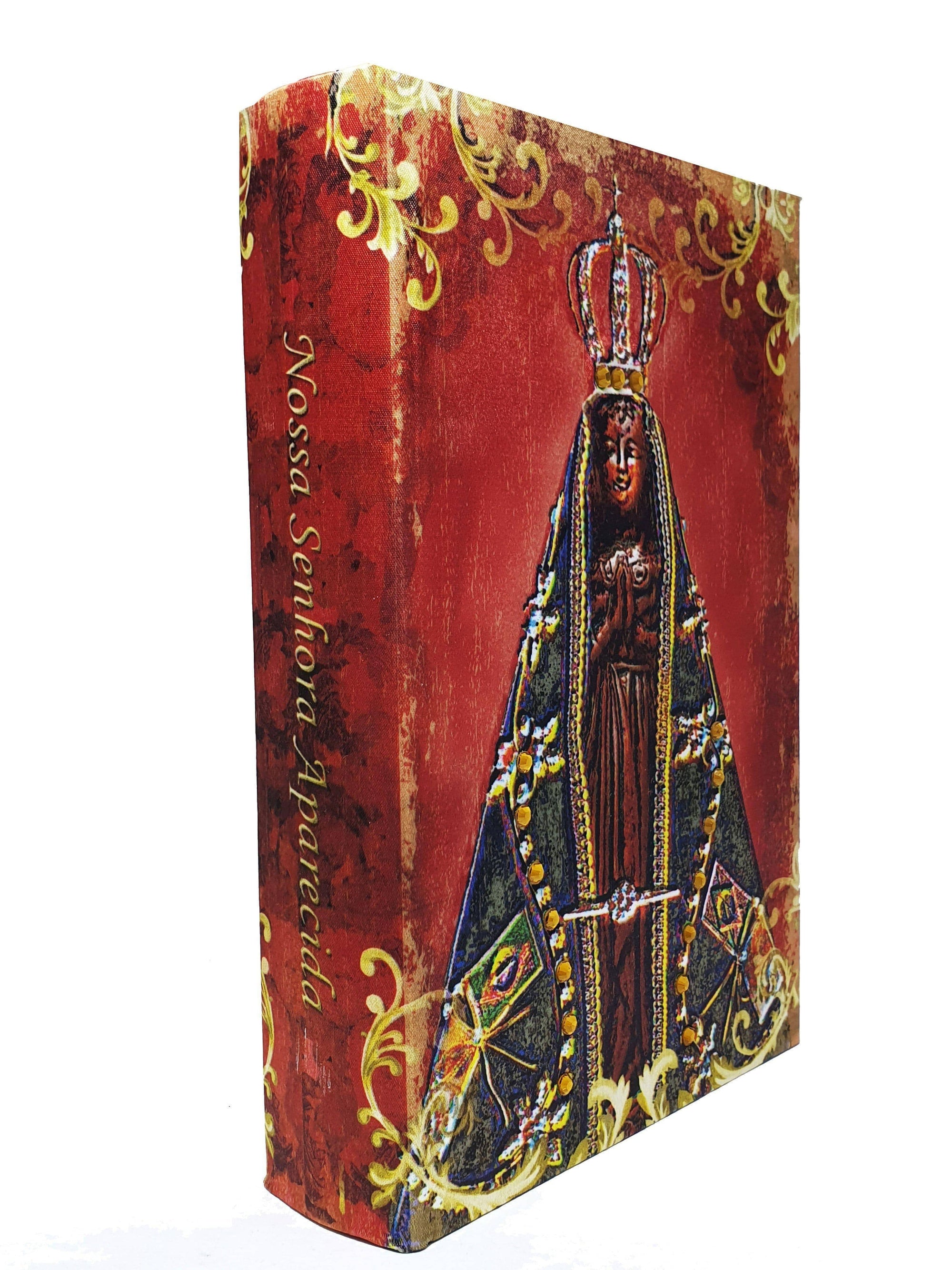 Caixa Livro Nossa Senhora Aparecida-TerraCotta Arte Sacra