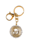 Chaveiro Dourado Redondo Espírito Santo com Arabesco-TerraCotta Arte Sacra