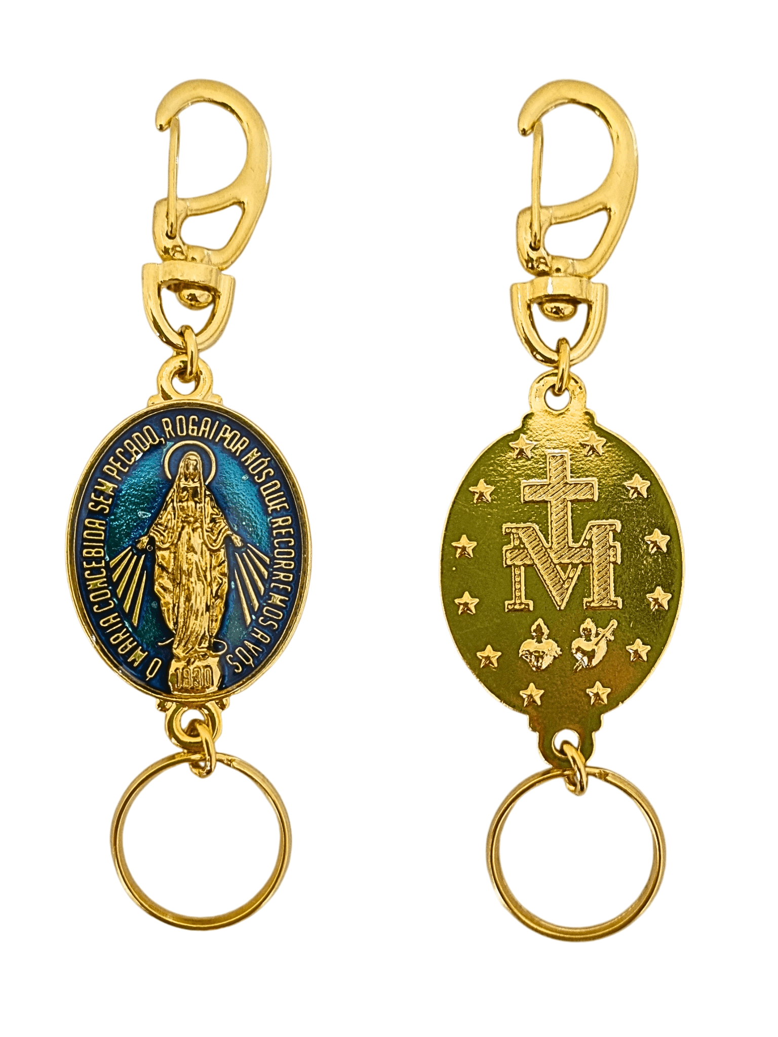 Chaveiro Nossa Senhora das Graças Dourado-TerraCotta Arte Sacra