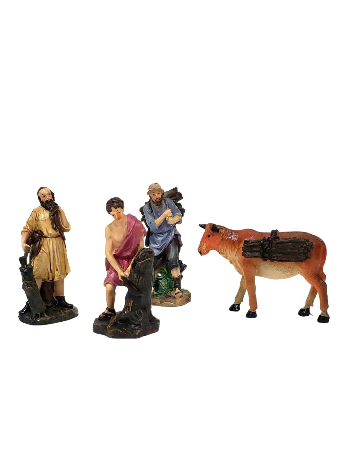 Conjunto de Lenhadores 4 Peça Avulsas-TerraCotta Arte Sacra