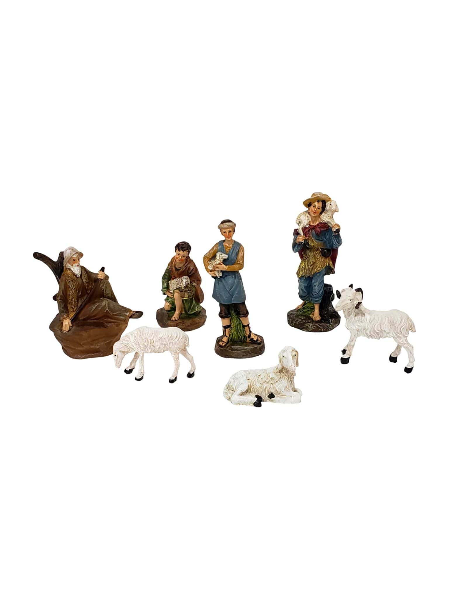 Conjunto de Pastores e Ovelhas 7 Peças Avulsas-TerraCotta Arte Sacra