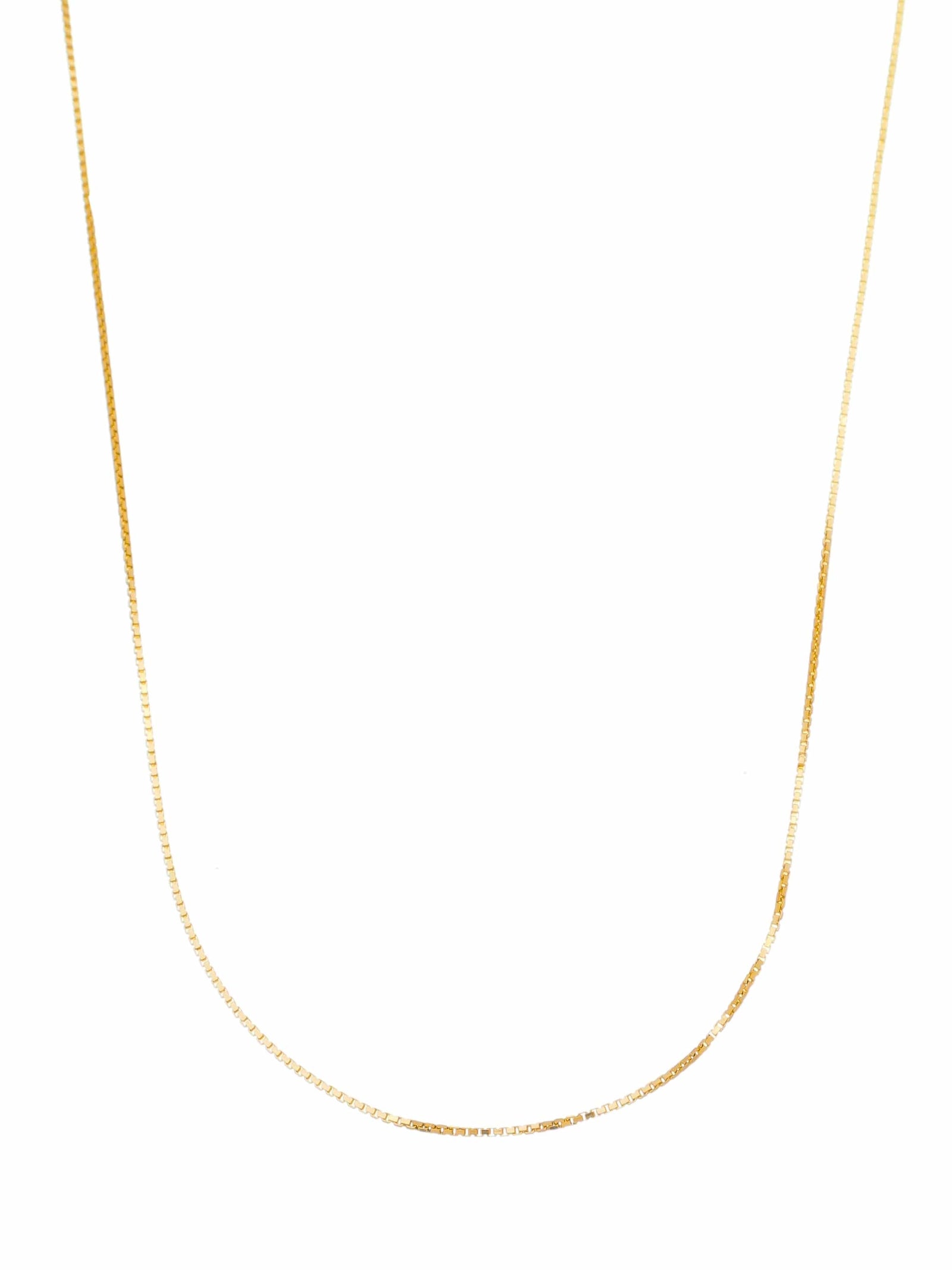 Corrente Veneziana de Prata de Lei 925 com Banho de Ouro 18 K 60 cm-TerraCotta Arte Sacra
