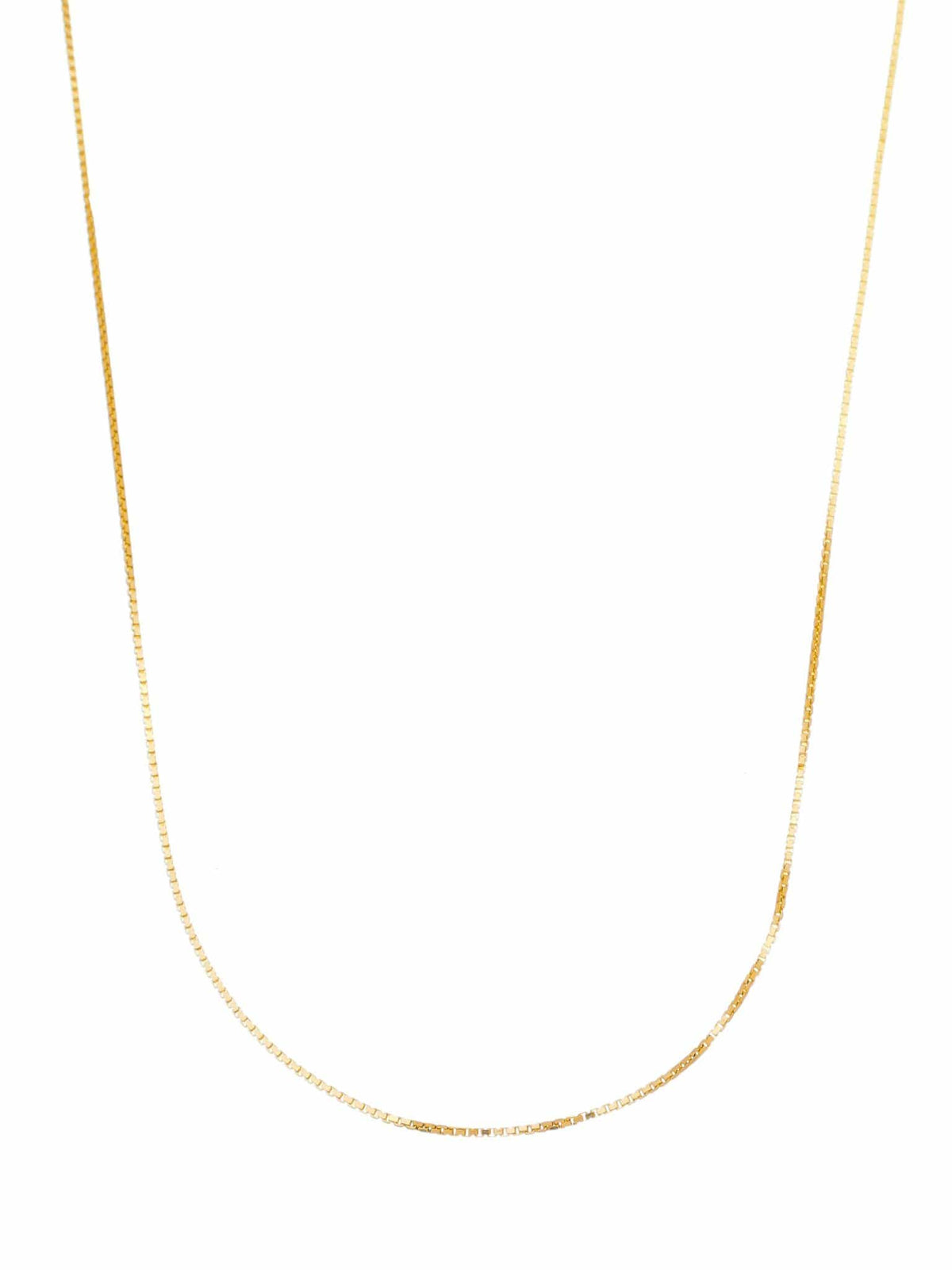 Corrente Veneziana de Prata de Lei 925 com Banho de Ouro 18 K 70 cm-TerraCotta Arte Sacra