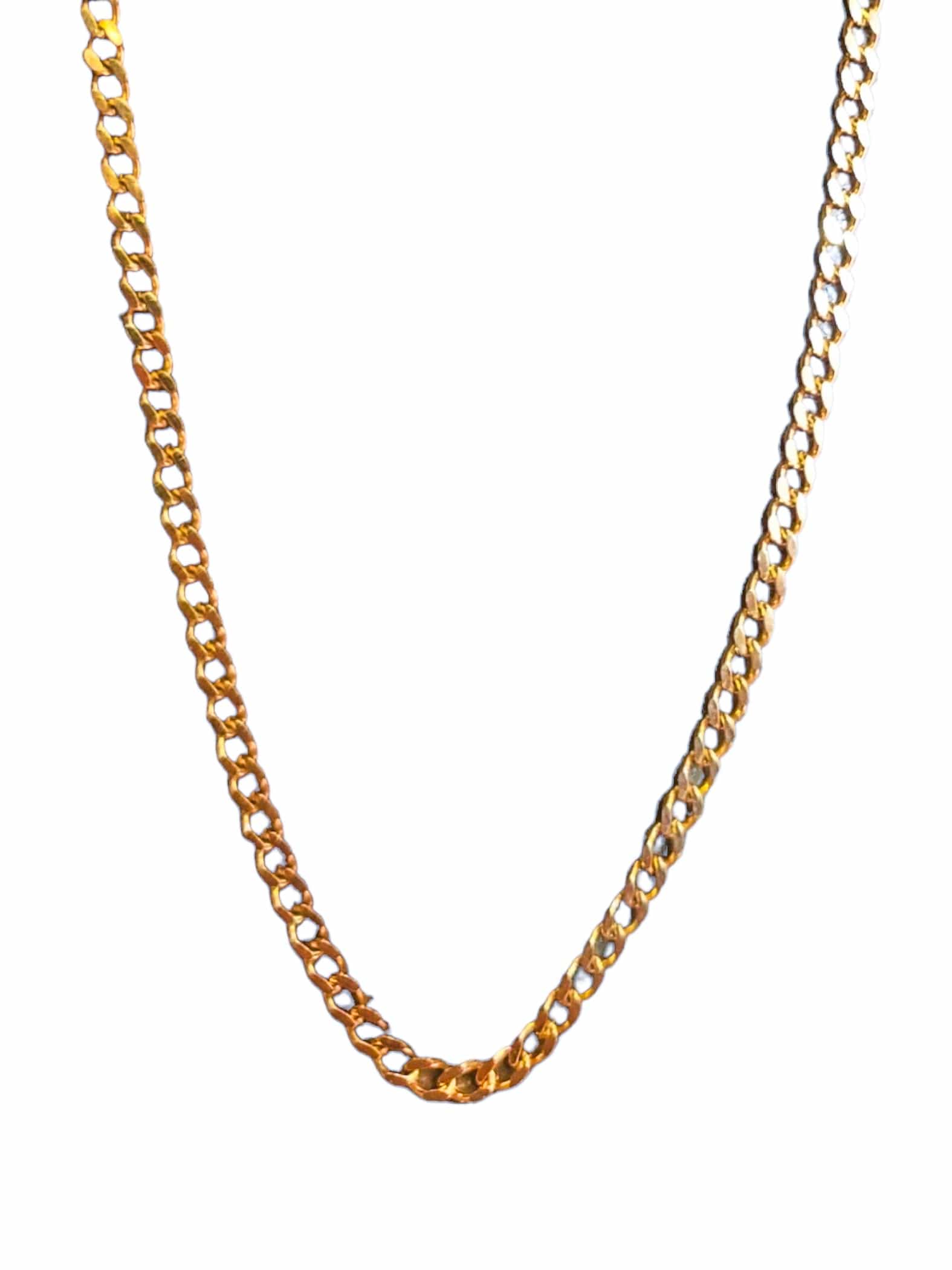 Corrente de Prata de Lei Banhada à Ouro 18 k-TerraCotta Arte Sacra