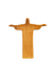 Cristo Redentor Estilizado em Madeira Natural 9cm-TerraCotta Arte Sacra