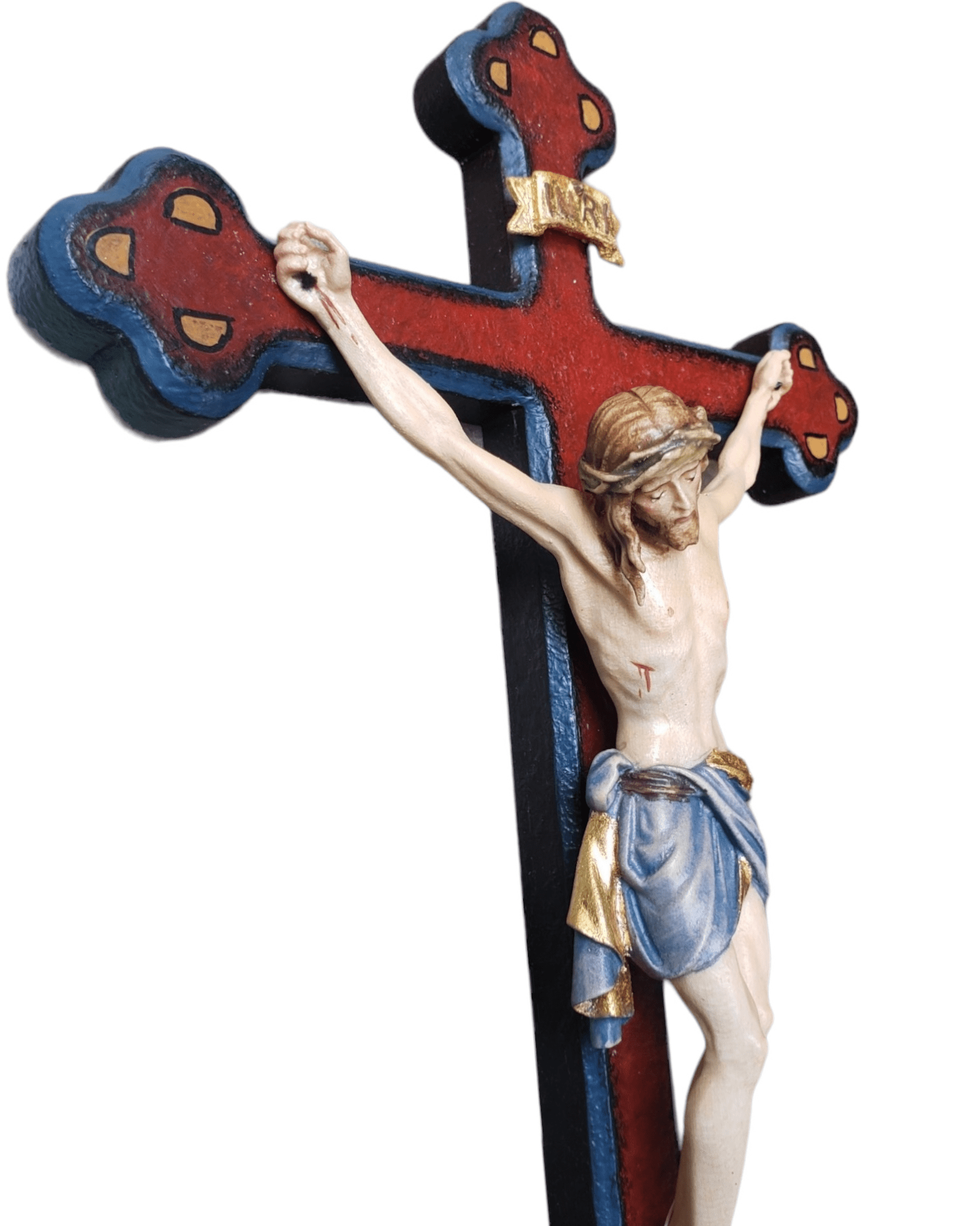 Crucifixo Barroco Italiano 36 cm-TerraCotta Arte Sacra