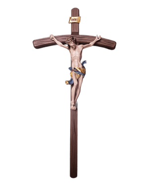 Crucifixo Italiano Vestias Azul 47 cm-TerraCotta Arte Sacra