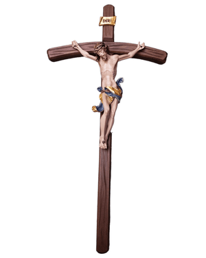 Crucifixo Italiano Vestias Azul 47 cm-TerraCotta Arte Sacra