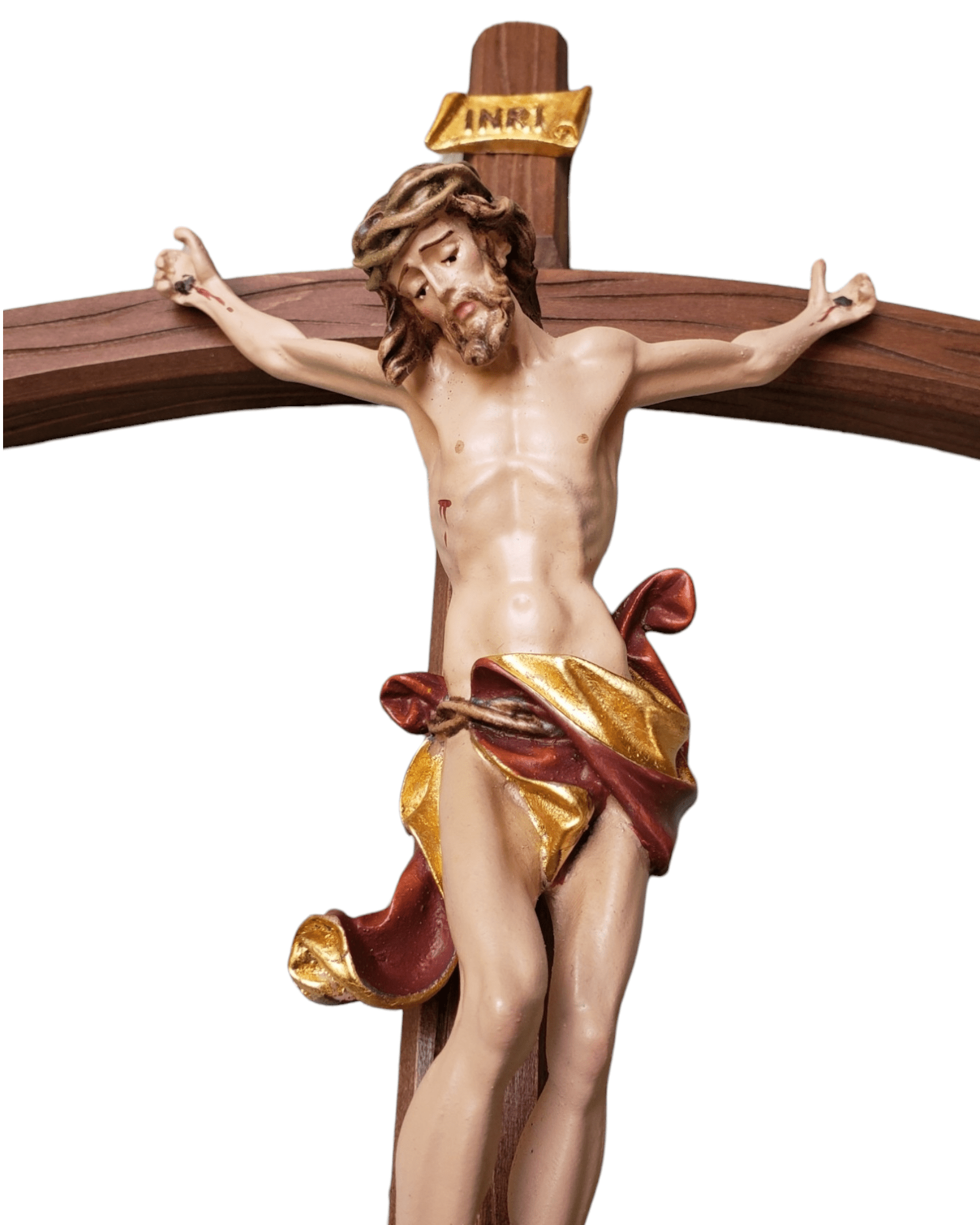 Crucifixo Italiano Vestias Vermelho 47 cm-TerraCotta Arte Sacra