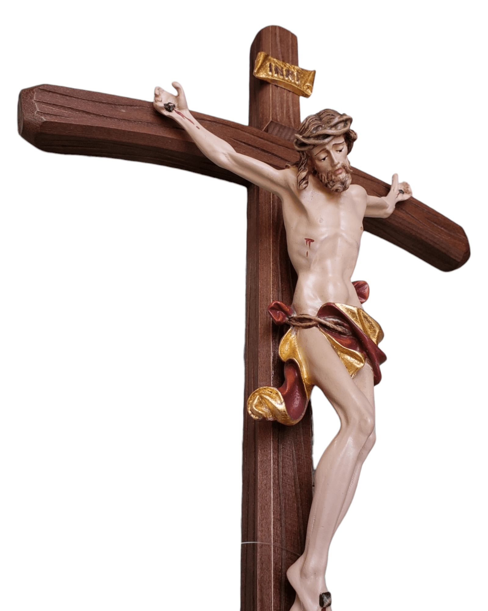 Crucifixo Italiano Vestias Vermelho 47 cm-TerraCotta Arte Sacra