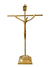 Crucifixo de Aço Galvanizado Dourado 23 cm-TerraCotta Arte Sacra