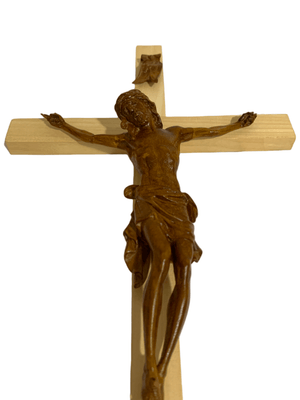 Crucifixo de Madeira com Cruz Clara 35 cm-TerraCotta Arte Sacra