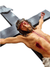 Crucifixo de Parede em Pó de Mármore 58 cm Colorido-TerraCotta Arte Sacra