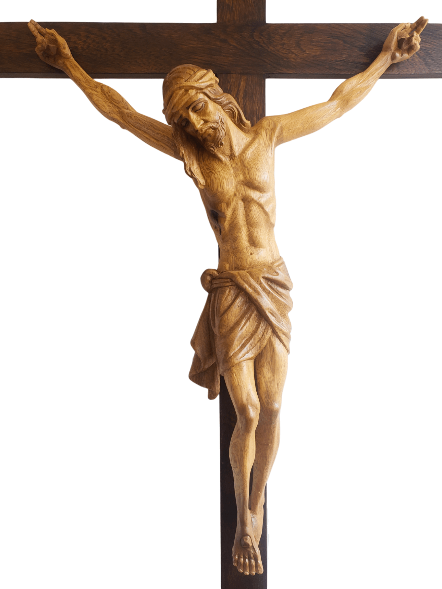 Crucifixo em Madeira 140cm-TerraCotta Arte Sacra