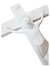 Crucifixo em Madeira com Cristo em Pó de Mármore 32 cm x 19 cm-TerraCotta Arte Sacra
