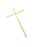 Cruz de Aço Galvanizado Dourada 24 cm-TerraCotta Arte Sacra