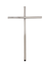 Cruz de Aço Galvanizado Prateada 24 cm-TerraCotta Arte Sacra