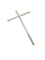 Cruz de Aço Galvanizado Prateada 28 cm-TerraCotta Arte Sacra