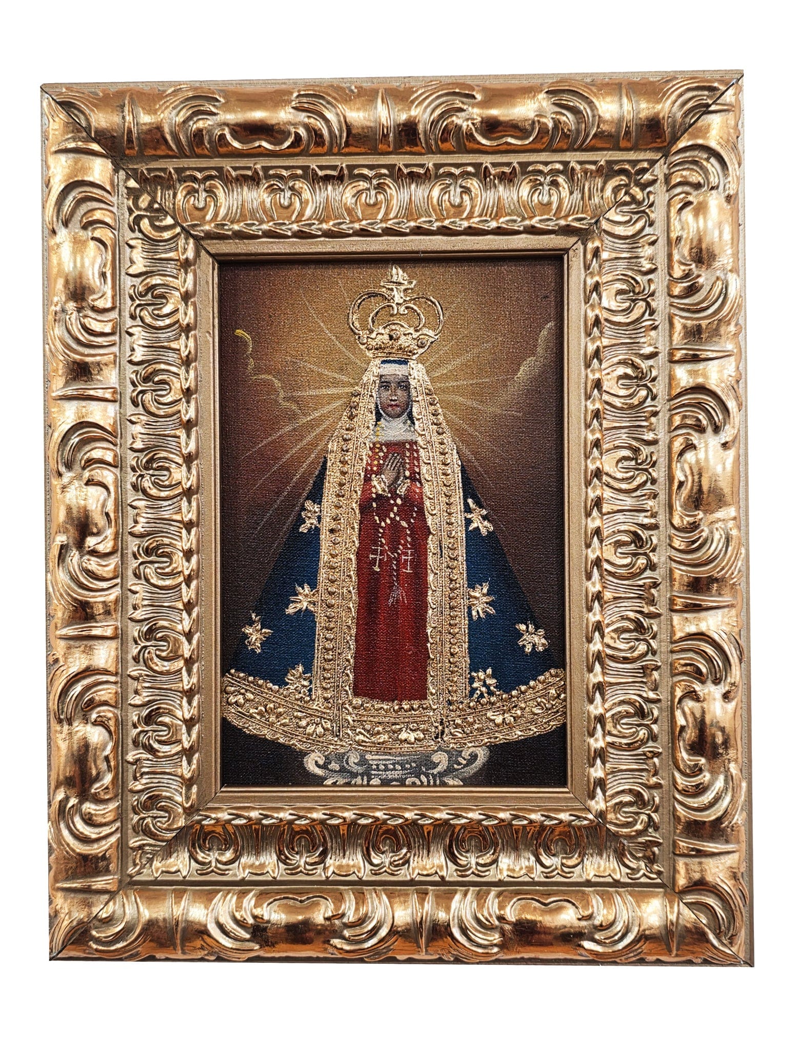 Cusquenho Nossa Senhora Aparecida 24 x 19 cm-TerraCotta Arte Sacra