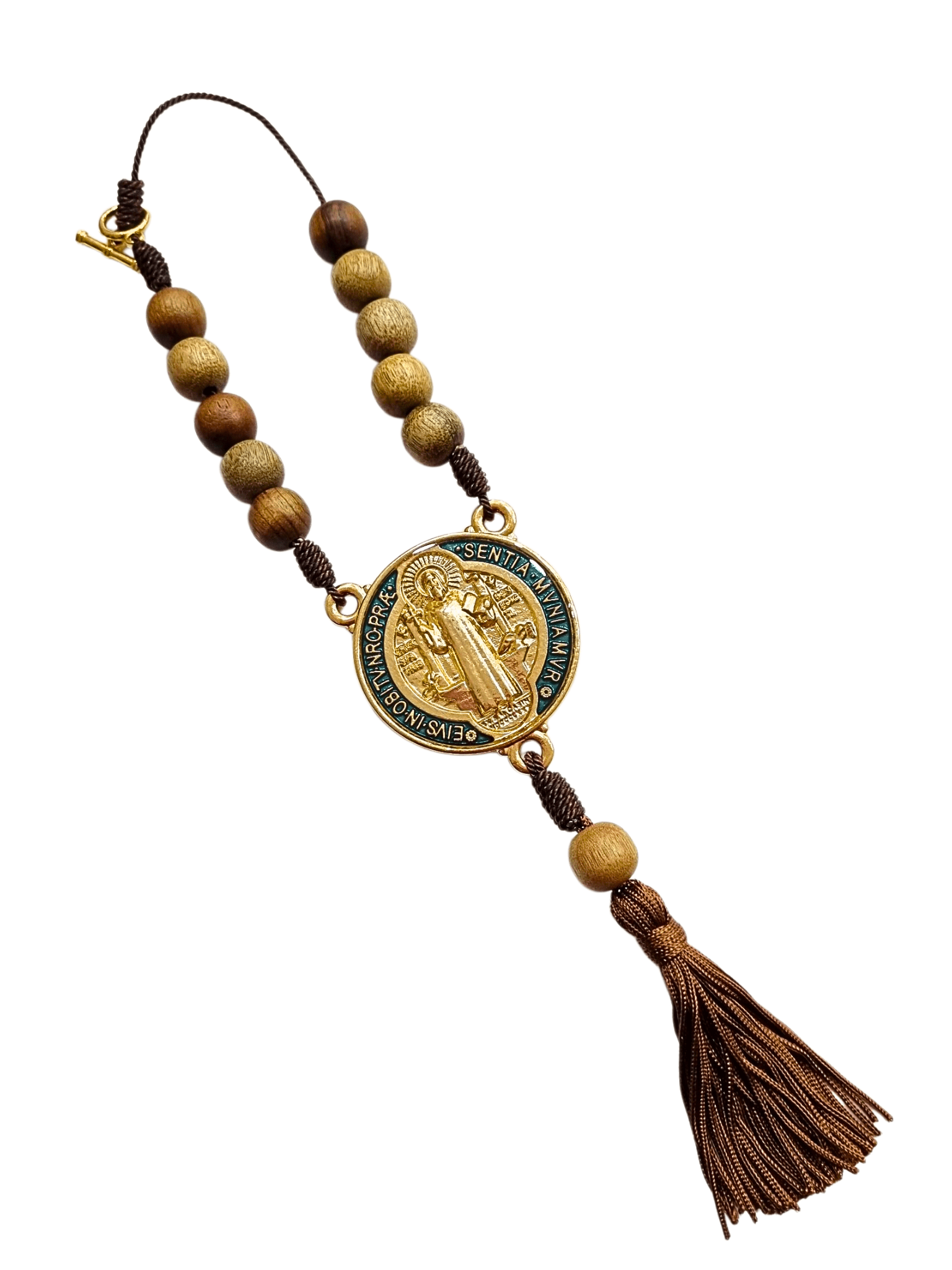 Dezena São Bento de Madeira de Imbuia-TerraCotta Arte Sacra