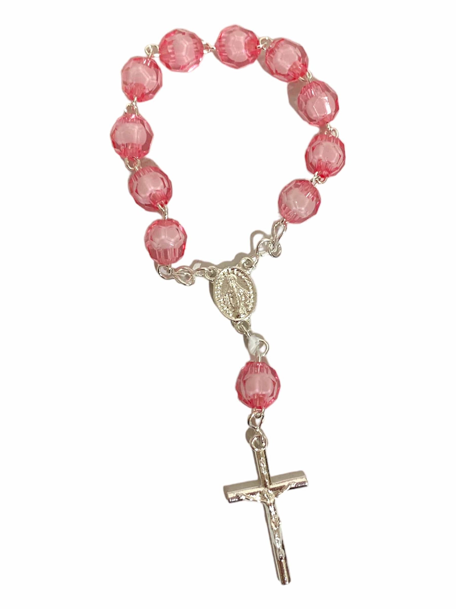 Dezena de Cristal Acrílico Rosa-TerraCotta Arte Sacra