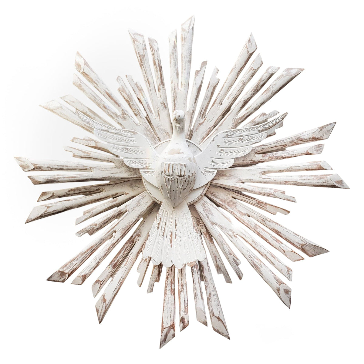 Divino Espírito Santo Resplendor Duplo 90 cm-TerraCotta Arte Sacra