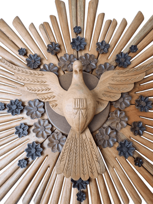 Divino Espírito Santo de Madeira com 93 cm-TerraCotta Arte Sacra