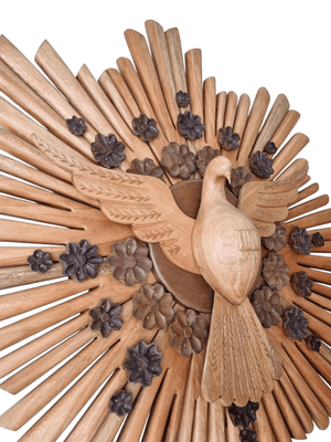 Divino Espírito Santo de Madeira com 93 cm-TerraCotta Arte Sacra