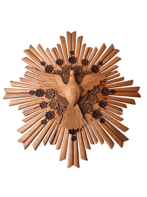 Divino Espírito Santo de Madeira com 93 cm-TerraCotta Arte Sacra