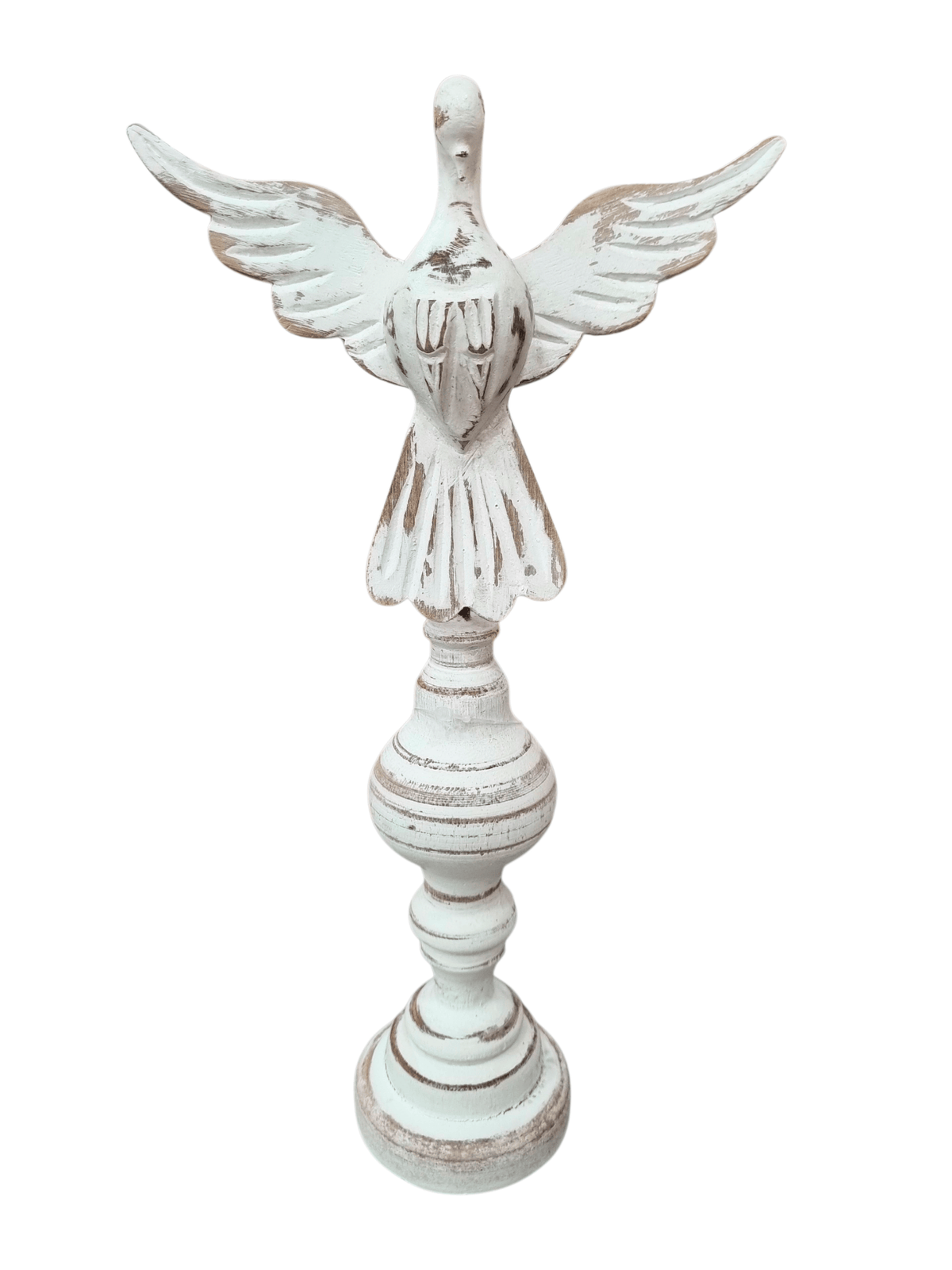 Divino Espírito Santo em Madeira com Base 38 cm-TerraCotta Arte Sacra