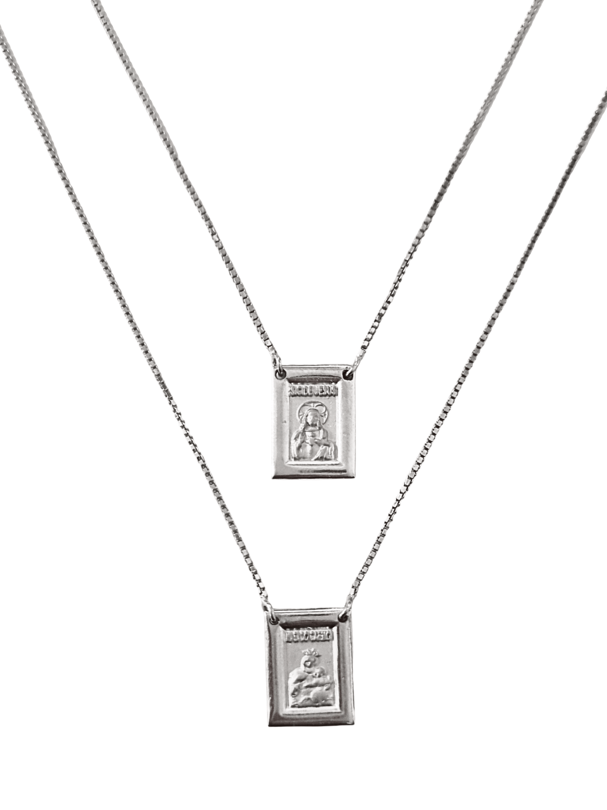 Escapulário Prata de Lei 925 com Oração-TerraCotta Arte Sacra