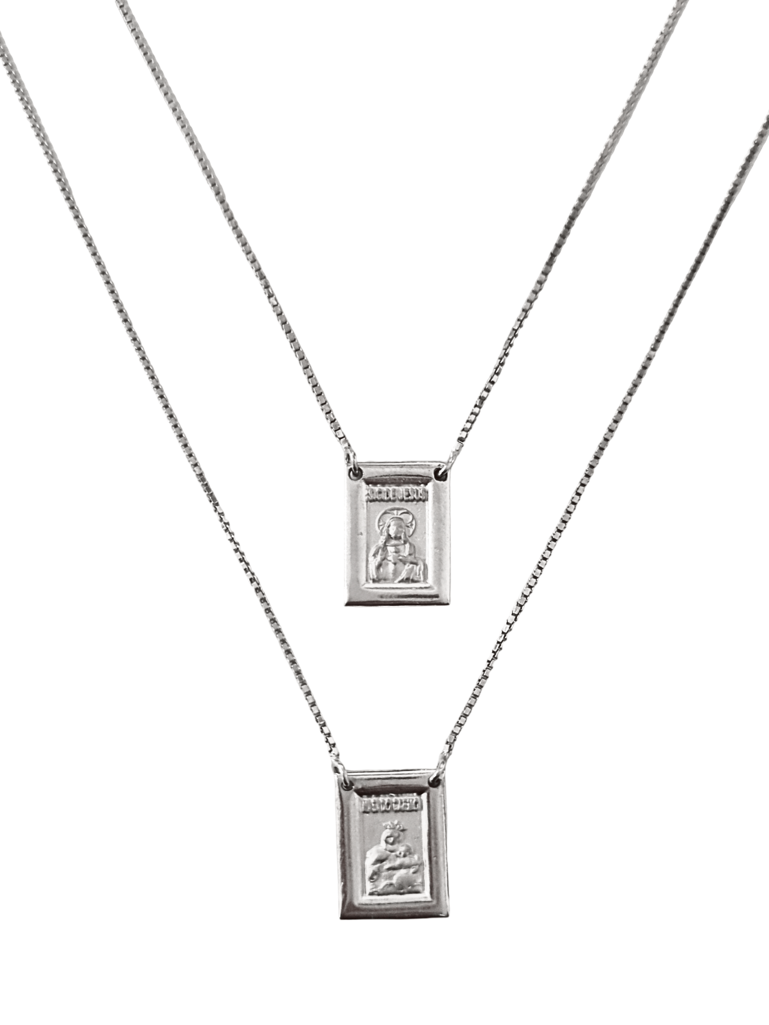 Escapulário Prata de Lei 925 com Oração-TerraCotta Arte Sacra