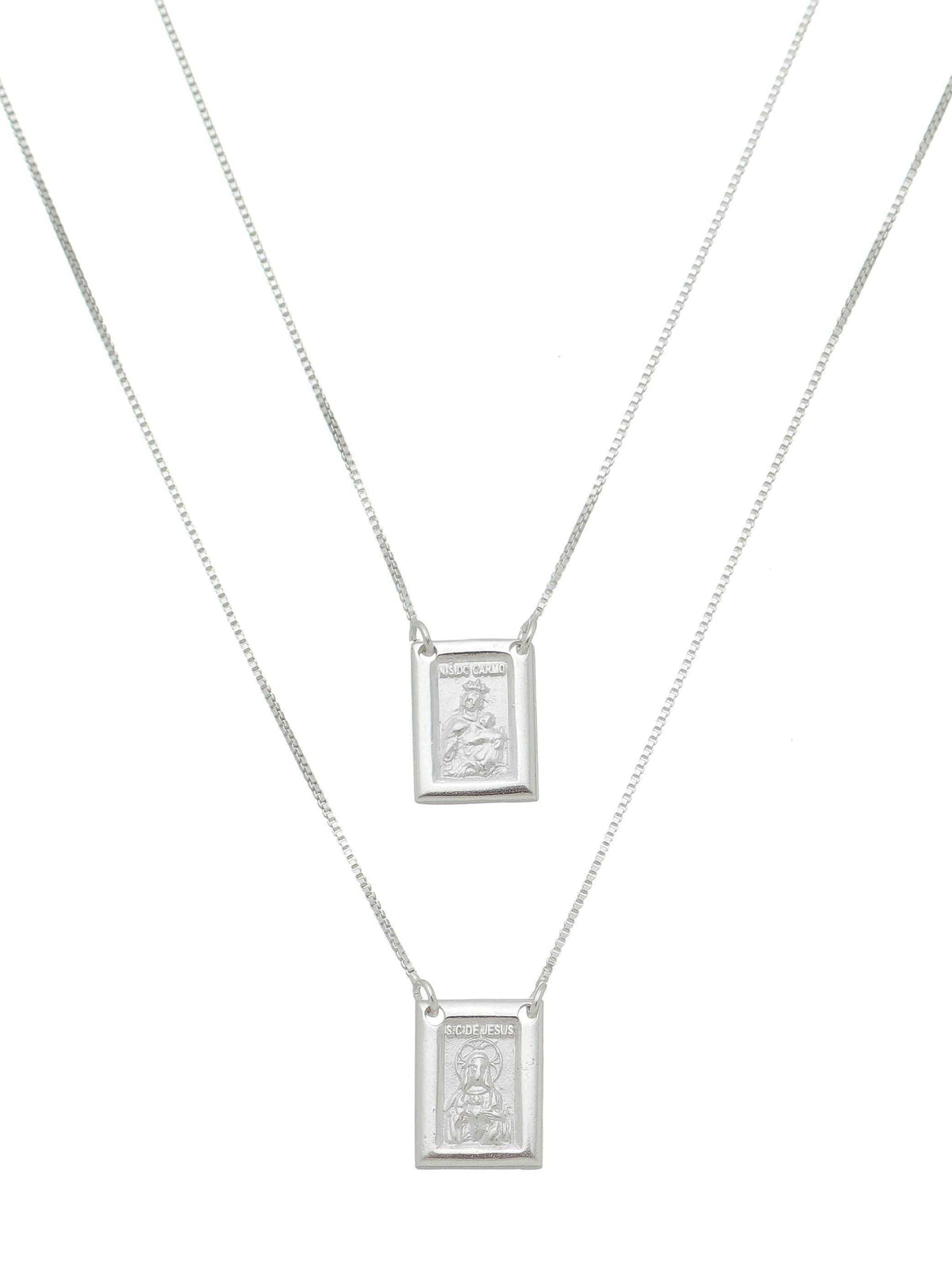 Escapulário de Prata 925 com Oração-TerraCotta Arte Sacra