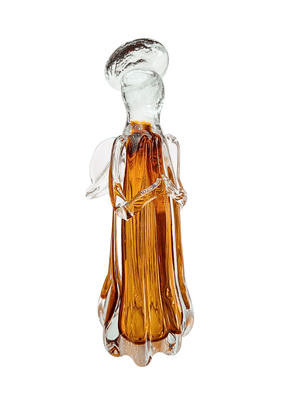 Escultura Anjo da Guarda Cristal de Murano 27cm-TerraCotta Arte Sacra
