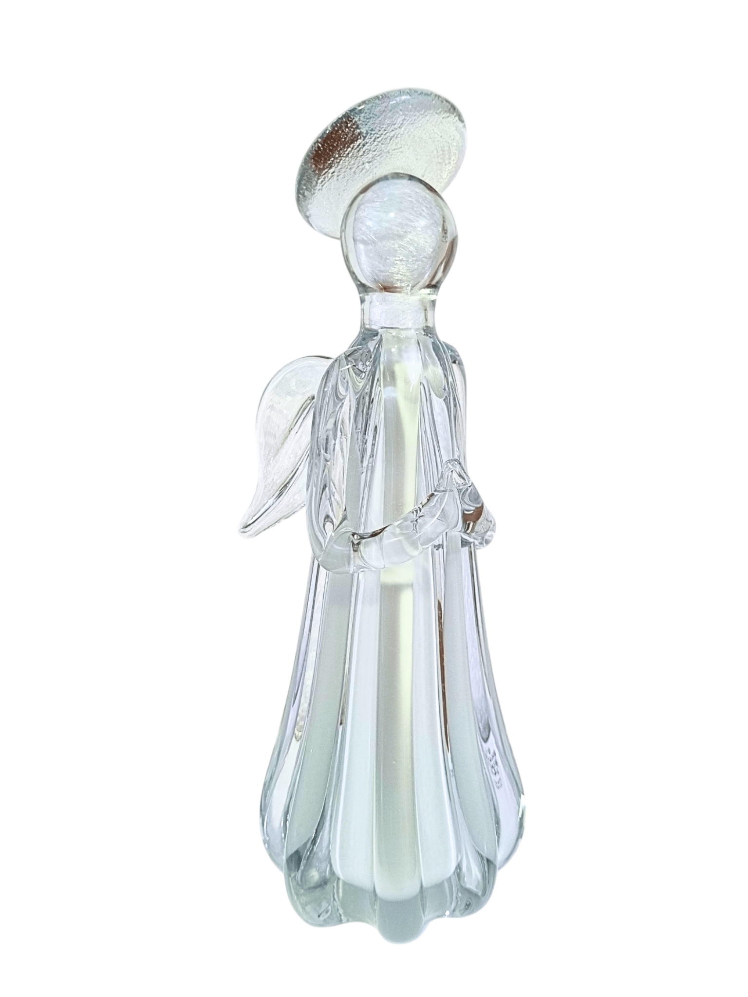 Escultura Anjo da Guarda em Cristal de Murano 26cm-TerraCotta Arte Sacra