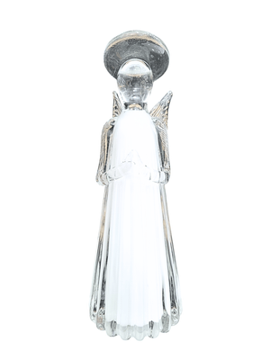 Escultura Anjo da Guarda em Cristal de Murano 26cm-TerraCotta Arte Sacra