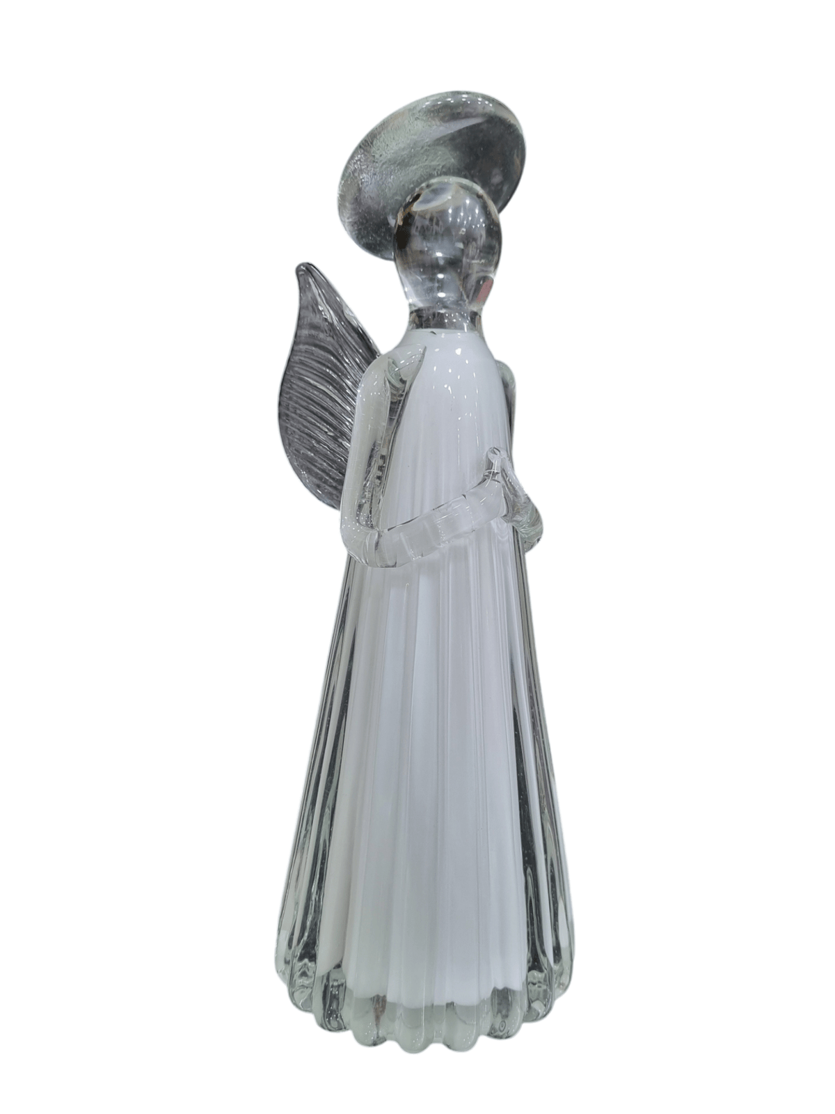 Escultura Anjo da Guarda em Cristal de Murano 26cm-TerraCotta Arte Sacra