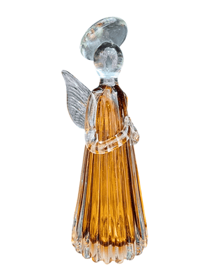 Escultura Anjo da Guarda em Cristal de Murano 27cm-TerraCotta Arte Sacra