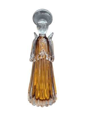 Escultura Anjo da Guarda em Cristal de Murano 27cm-TerraCotta Arte Sacra