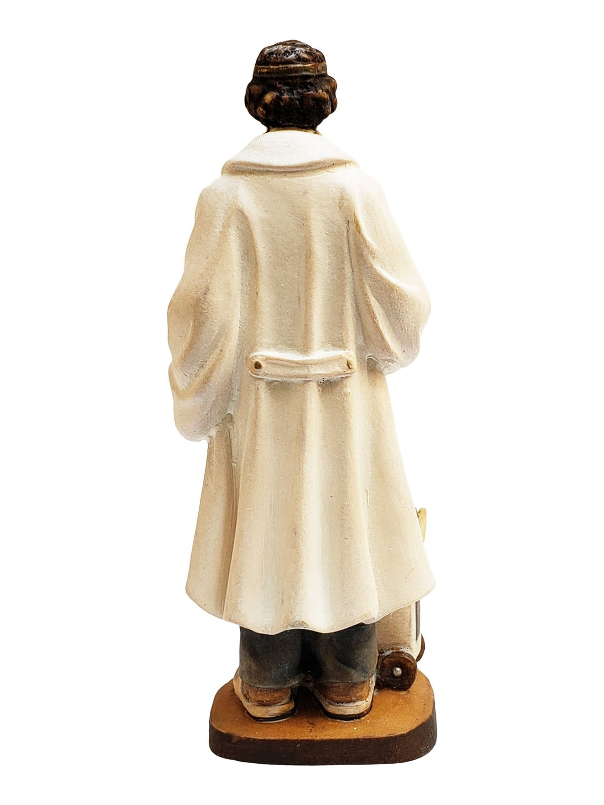 Escultura de São José Moscati Madeira Italiana 15 cm-TerraCotta Arte Sacra