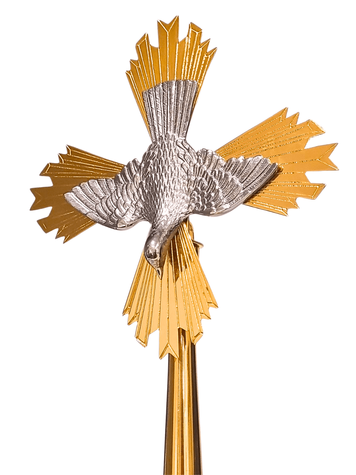 Espírito Santo de Mesa Banhado à Ouro 21 cm-TerraCotta Arte Sacra