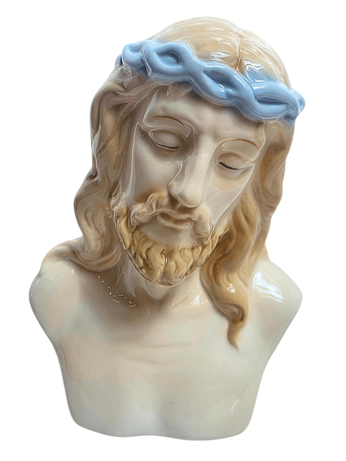 Face de Jesus em Porcelana 16 cm-TerraCotta Arte Sacra