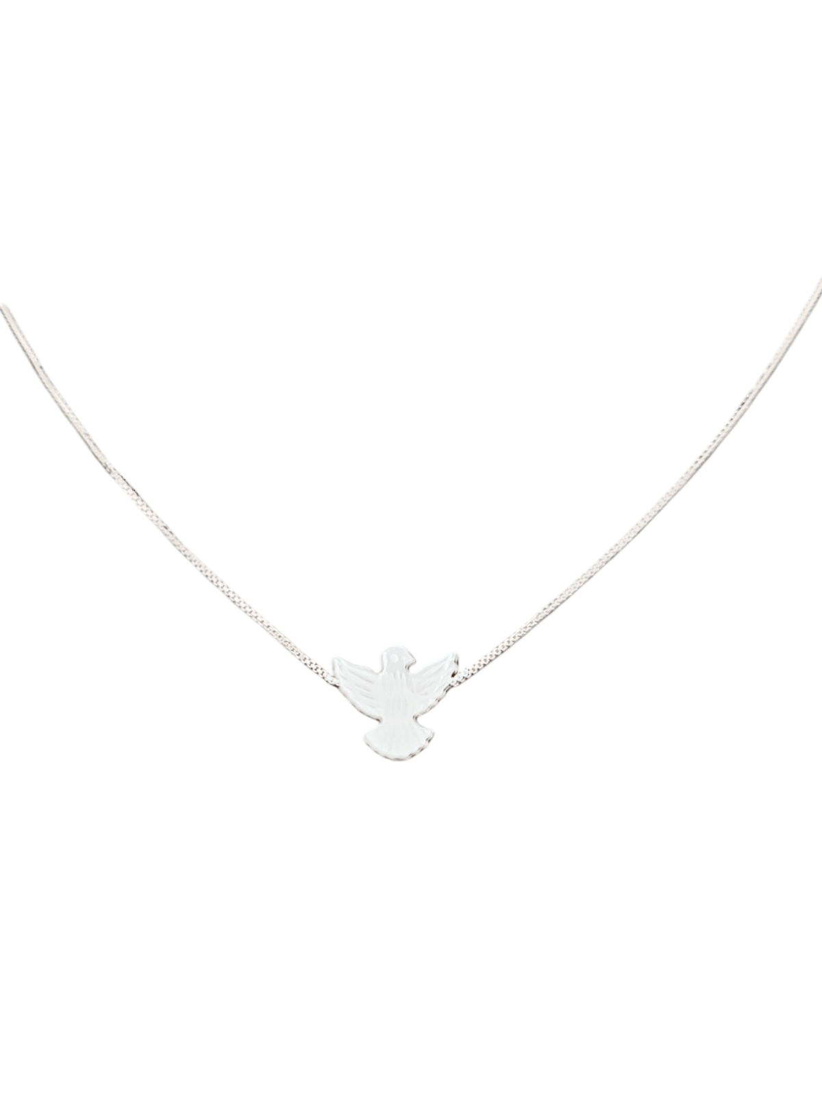 Gargantilha com Divino Espírito Santo em Madrepérola em Prata de Lei 925-TerraCotta Arte Sacra