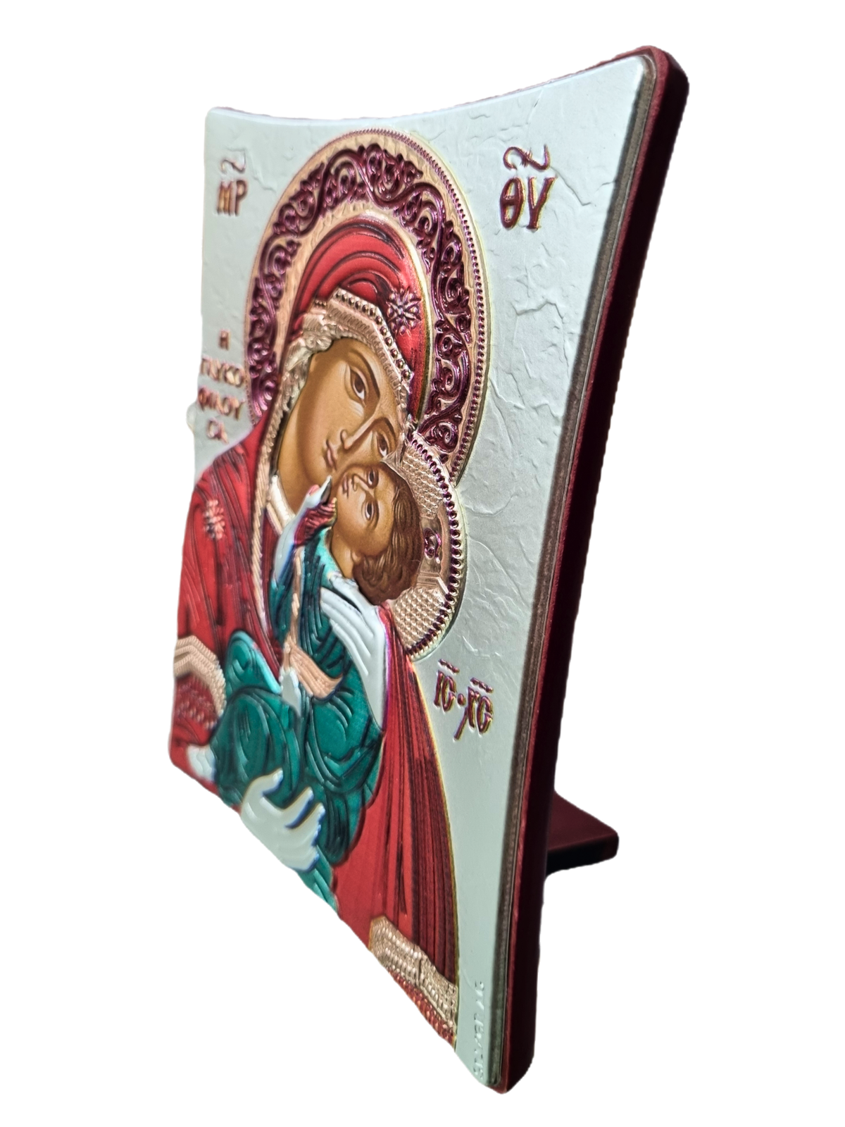 Ícone Grego Mãe da Ternura Esmaltado 11 x 14 cm-TerraCotta Arte Sacra