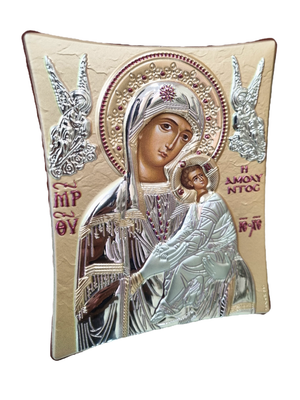 Ícone Grego Perpétuo Socorro-TerraCotta Arte Sacra