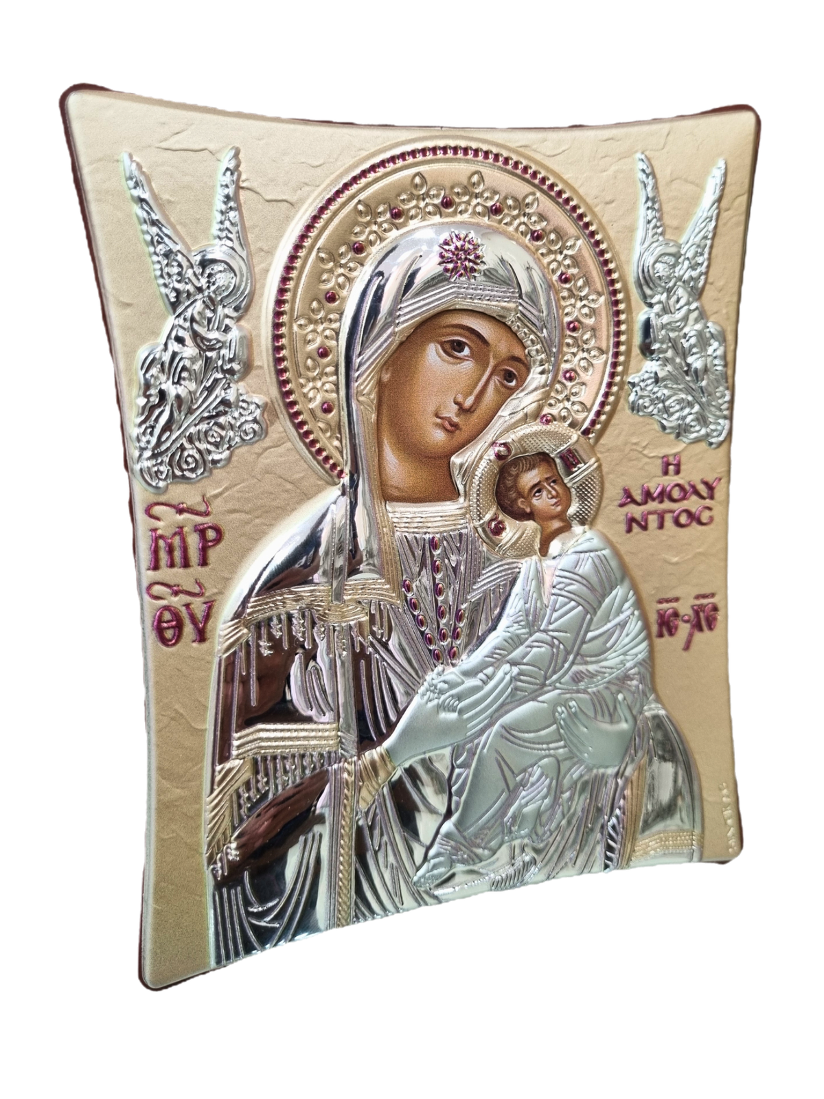 Ícone Grego Perpétuo Socorro-TerraCotta Arte Sacra