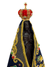 Imagem Fac-símile de Nossa Senhora Aparecida Manto com Peixes em Madeira 45 cm-TerraCotta Arte Sacra