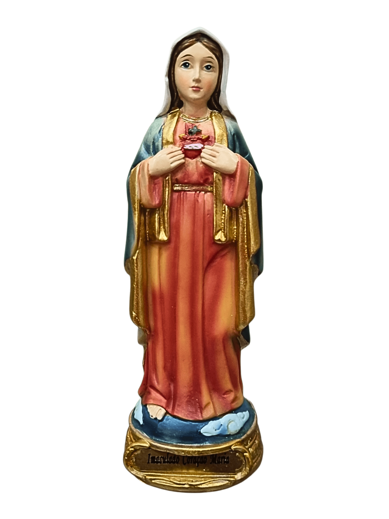 Imagem Imaculado Coração de Maria 15 cm-TerraCotta Arte Sacra