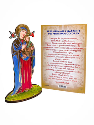 Imagem Italiana Bidimensional Nossa Senhora do Perpétuo Socorro-TerraCotta Arte Sacra