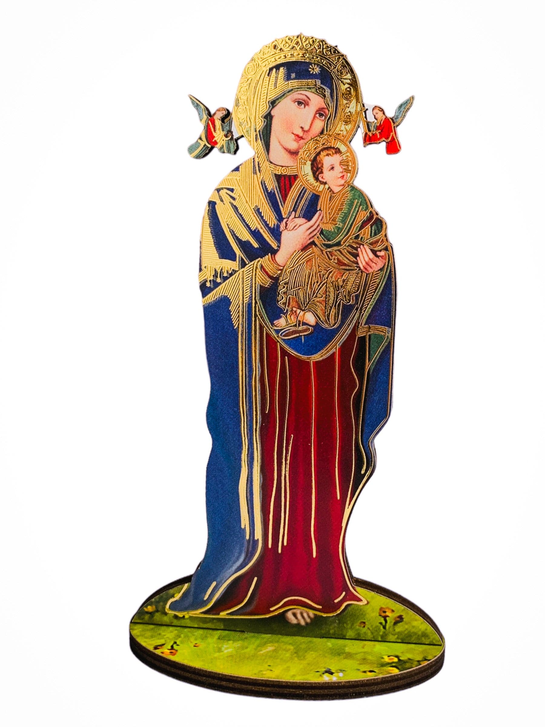 Imagem Italiana Bidimensional Nossa Senhora do Perpétuo Socorro-TerraCotta Arte Sacra